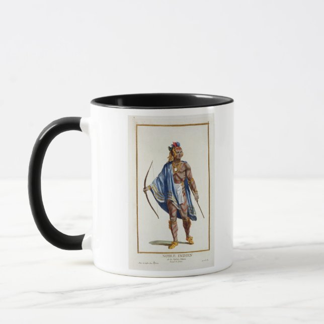 A Noble Indian from the Ottawa Nation, 1780 (colou Mug (Left)