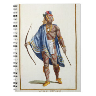 A Noble Indian from the Ottawa Nation, 1780 (colou Notebook
