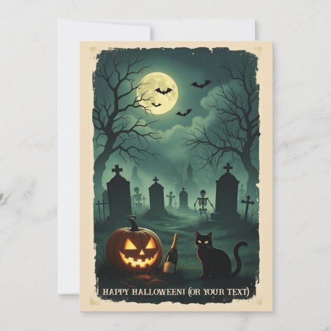 A Nocturnal Rendezvous at the End of the World Holiday Card (Front)