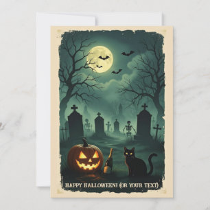 A Nocturnal Rendezvous at the End of the World Holiday Card