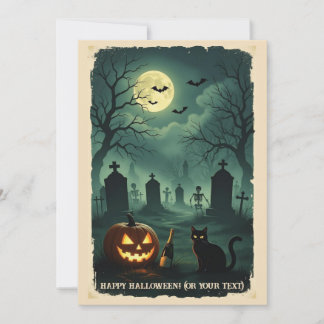 A Nocturnal Rendezvous at the End of the World Holiday Card