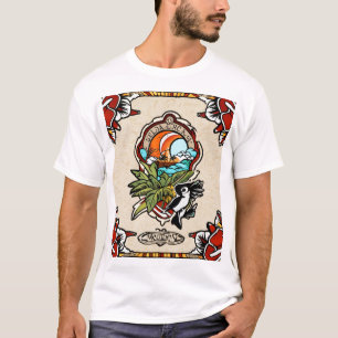 A nod to the traditional flash tattoo style. T-Shirt