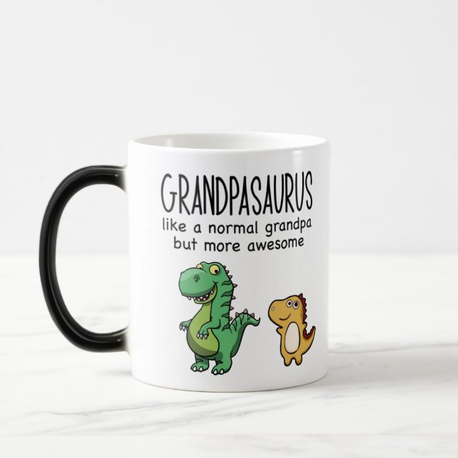 A Normal Papa But More Awesome - Family Personaliz Magic Mug (Left)