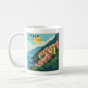 A Nostalgic Classic Travel Poster – Amalfi Coast Coffee Mug