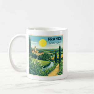 A Nostalgic Classic Travel Poster France Dordogne Coffee Mug