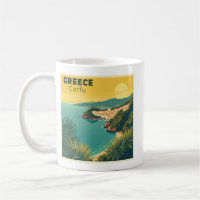 A Nostalgic Classic Travel Poster – Greece Corfu