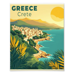 A Nostalgic Classic Travel Poster – Greece Crete