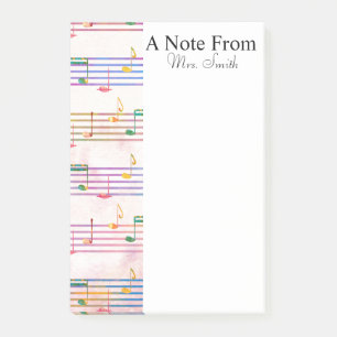 A Note From Colourful Music Note Musician