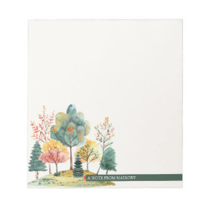 A Note From Cute Botanical Forest Notepad