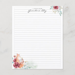 A Note From Grandma   Monogram Stationery Flyer