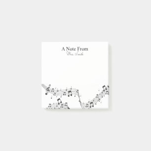 A Note From Music Note Whimsical Pattern Musician