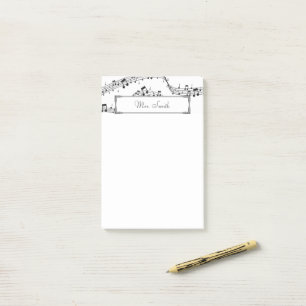 A Note From Music Note Whimsical Pattern Musician