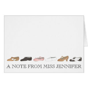 A Note from Personalised Dance Studio Teacher Gift