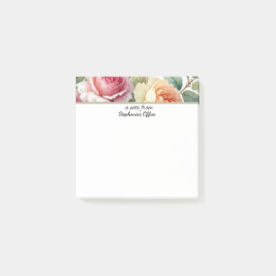 A Note From Personalised Office Roses Notepad