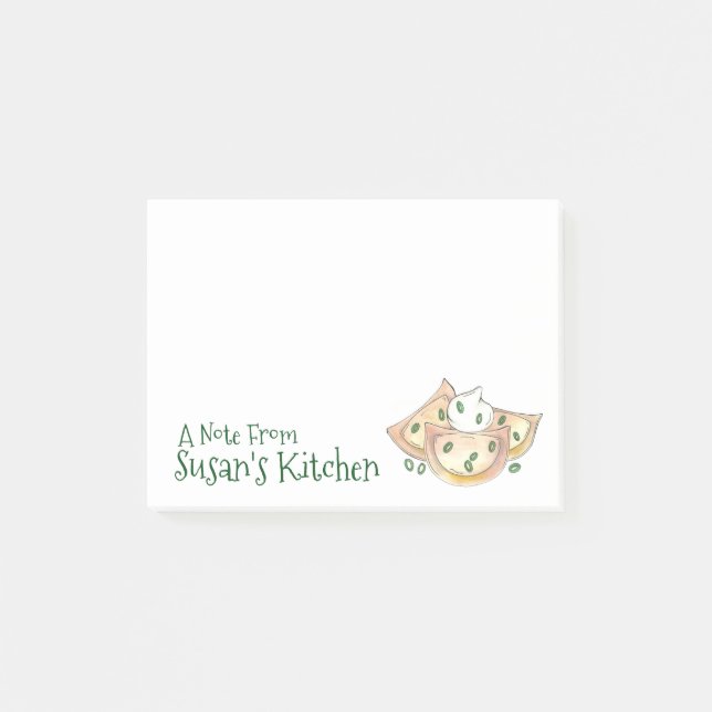 A Note From Personalised Pierogies Kitchen Foodie (Front)