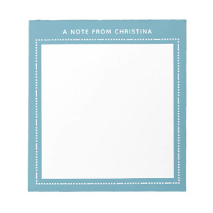 A note from Personalised Stationery Modern Notepad