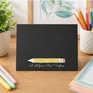 A Note From Teacher Pencil Cute Classroom Reminde