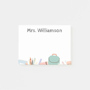 A Note From Teacher Post-it Note