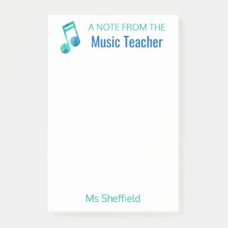 A Note From The Music Teacher Personalised Musical
