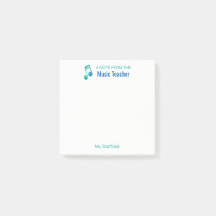A Note From The Music Teacher Personalised Musical