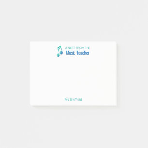 A Note From The Music Teacher Personalised Musical