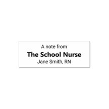 A note from the School Nurse and Nurse's Name