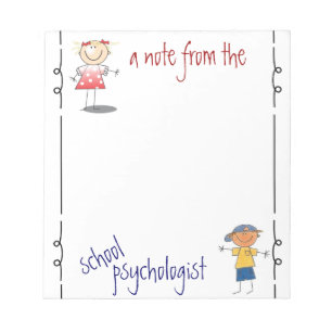 A Note from the School Psychologist (notepad)