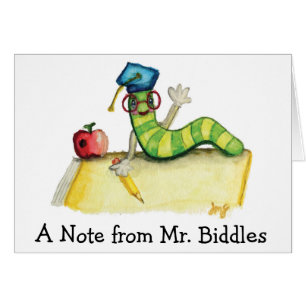 A Note from the Teacher Greeting Card