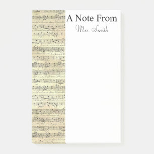 A Note From Vintage Sheet Music Note Musician
