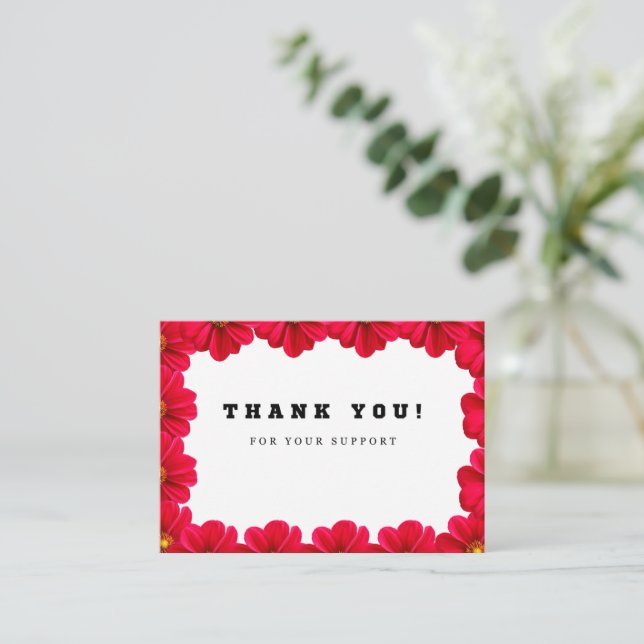 A Note of Thanks Enclosure Card (Standing Front)