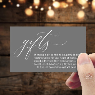 A Note On Gifts, Honeymoon Wish Wishing Well, Fund Enclosure Card