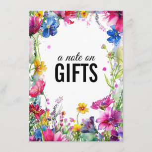 A Note on Gifts Meadow Blooms Enclosure Card
