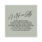 A Note on Gifts Modern Handwriting Wedding Sage