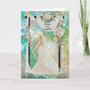 A Note to Bride from Husband on Wedding Day Card