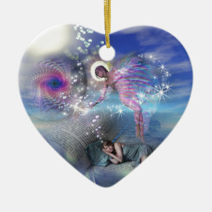 A novel can be a portal into parallel realities ceramic tree decoration