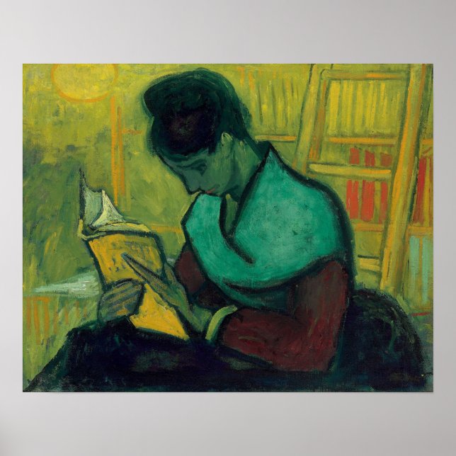 A Novel Reader Vincent Van Gogh Painting Poster (Front)