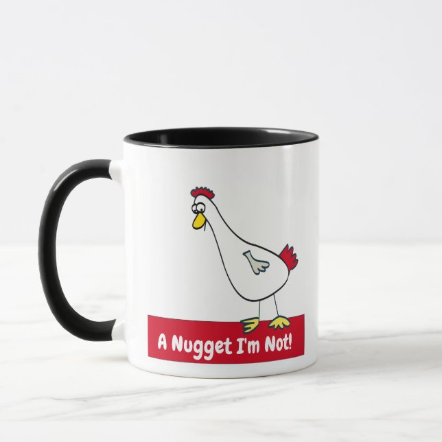 A Nugget I'm Not! Vegetarian Mug (Left)
