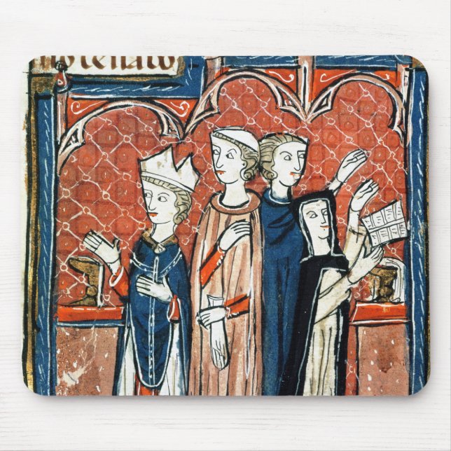 A nun taking her vows and mass mouse mat (Front)