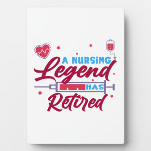A Nursing legend has Retired Plaque