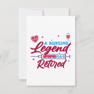A Nursing legend has Retired Thank You Card