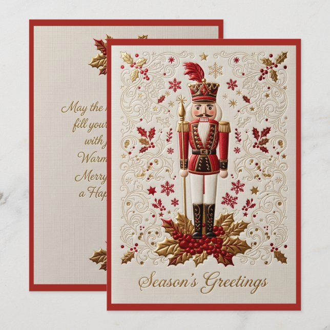 A Nutcracker Christmas Holiday Card (Front/Back)