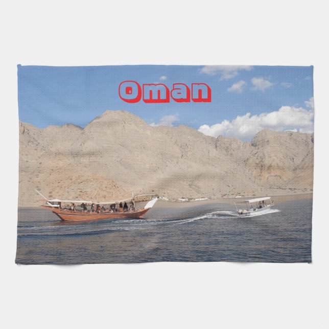 A Omani Coastal Adventure Tea Towel (Horizontal)