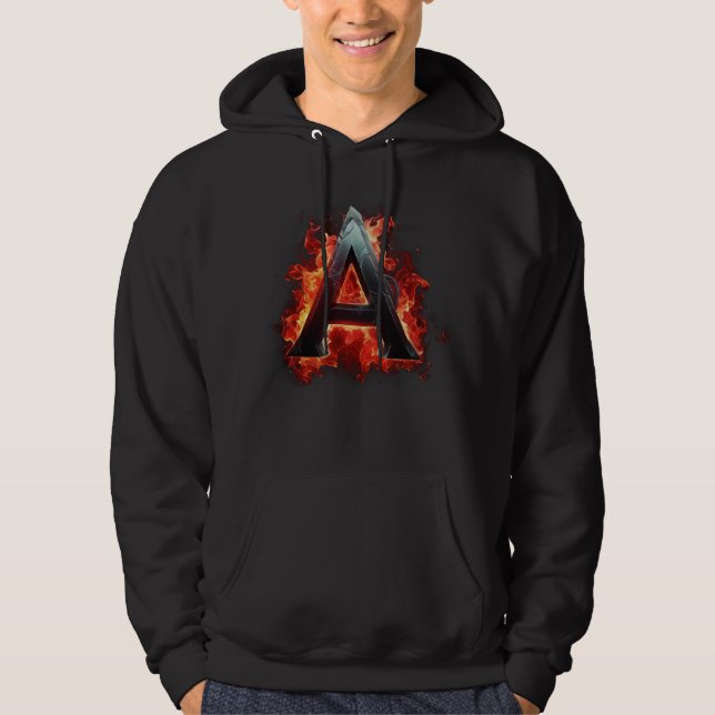 A on fire hoodie (Front)