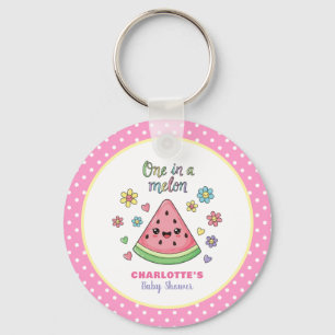A One in a Melon Celebration Baby Shower Key Ring