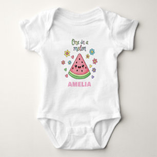 A One in a Melon Custom Name Baby Bodysuit