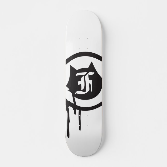 a onefelix design  "Drip Cat logo" Skateboard (Front)