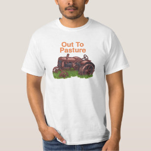 A Out To Pasture Tractor Farmer t-shirt