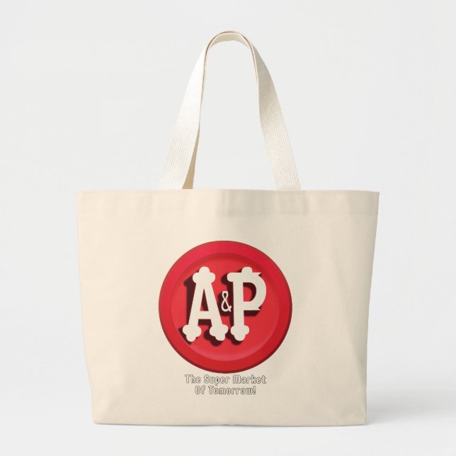 A&P Supermarkets Large Tote Bag (Front)