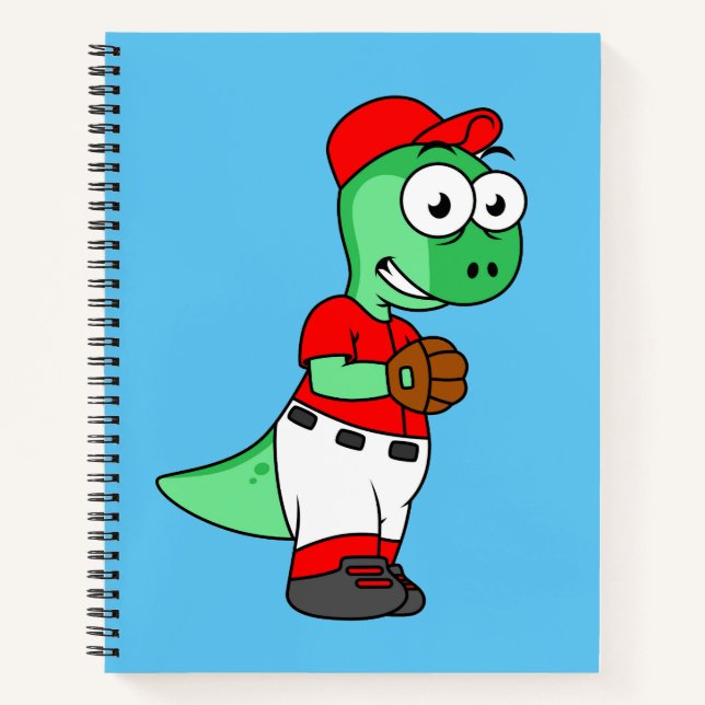 A Pachycephalosaurus Baseball Pitcher. Notebook (Front)