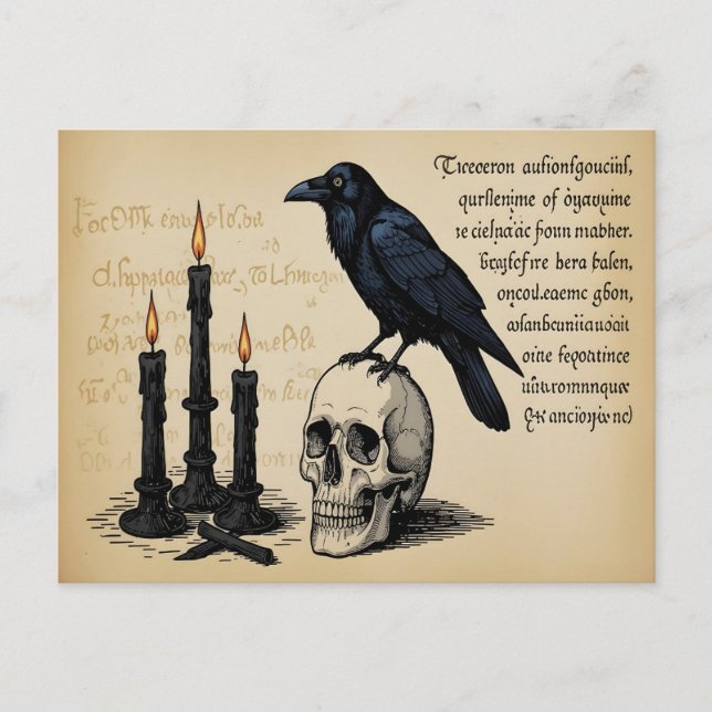 A Page from the Book of Magic Postcard (Front)